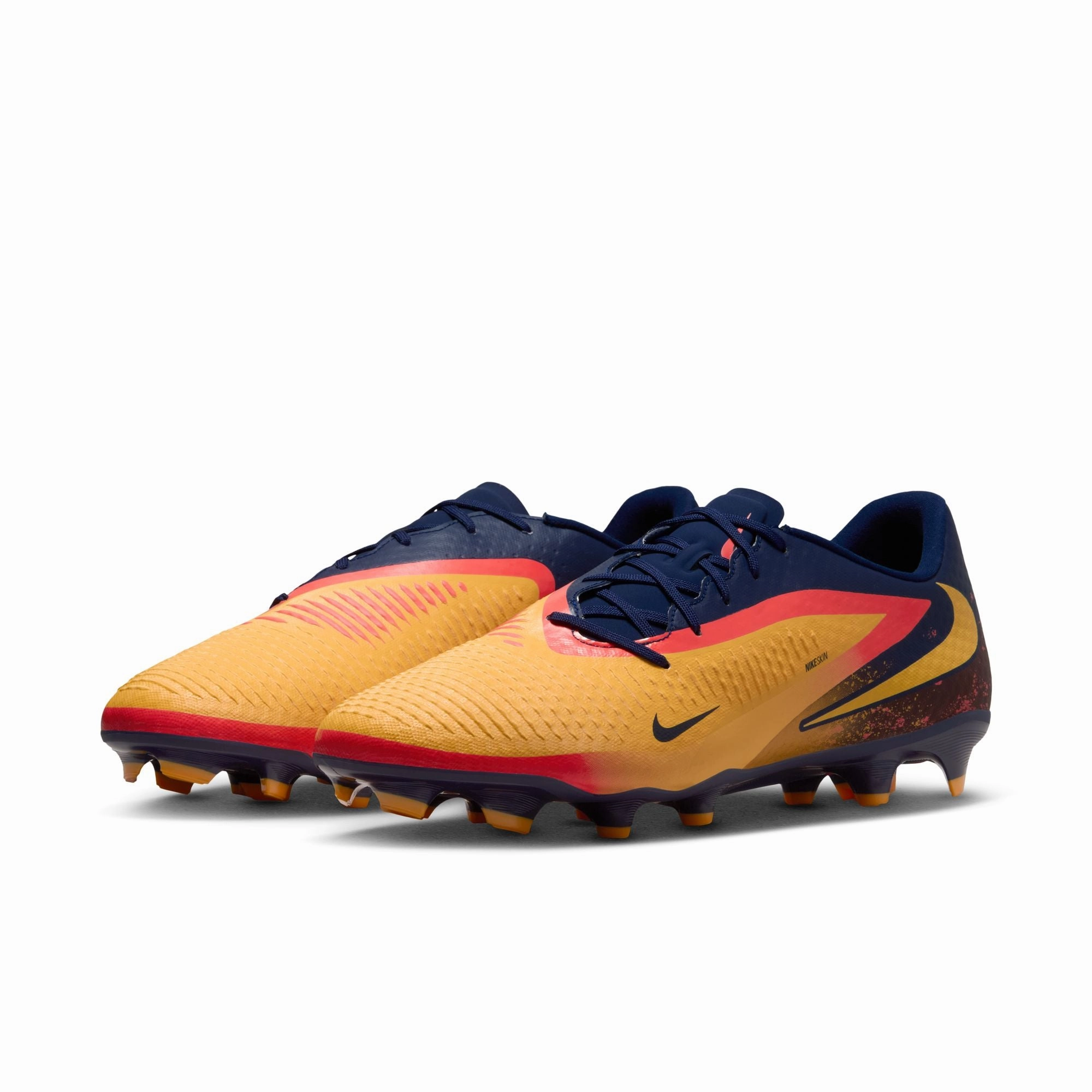 Nike Phantom 6 360 Academy EH FG Firm Ground Soccer Cleats - Laser Orange/ Lemon Venom/ Blue Void Youth Sports