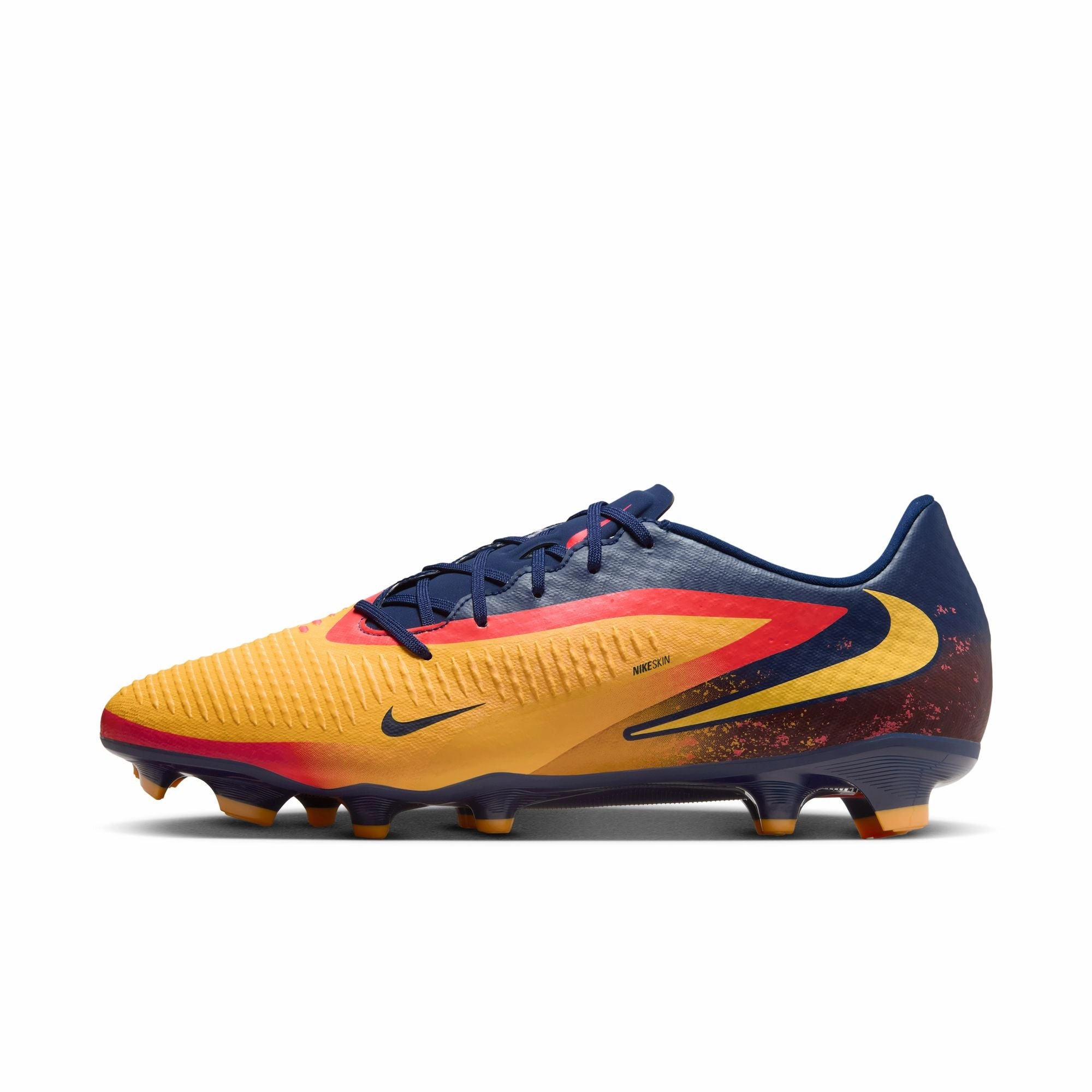 Skill Development Nike Phantom 6 360 Academy EH FG Firm Ground Soccer Cleats - Laser Orange/ Lemon Venom/ Blue Void