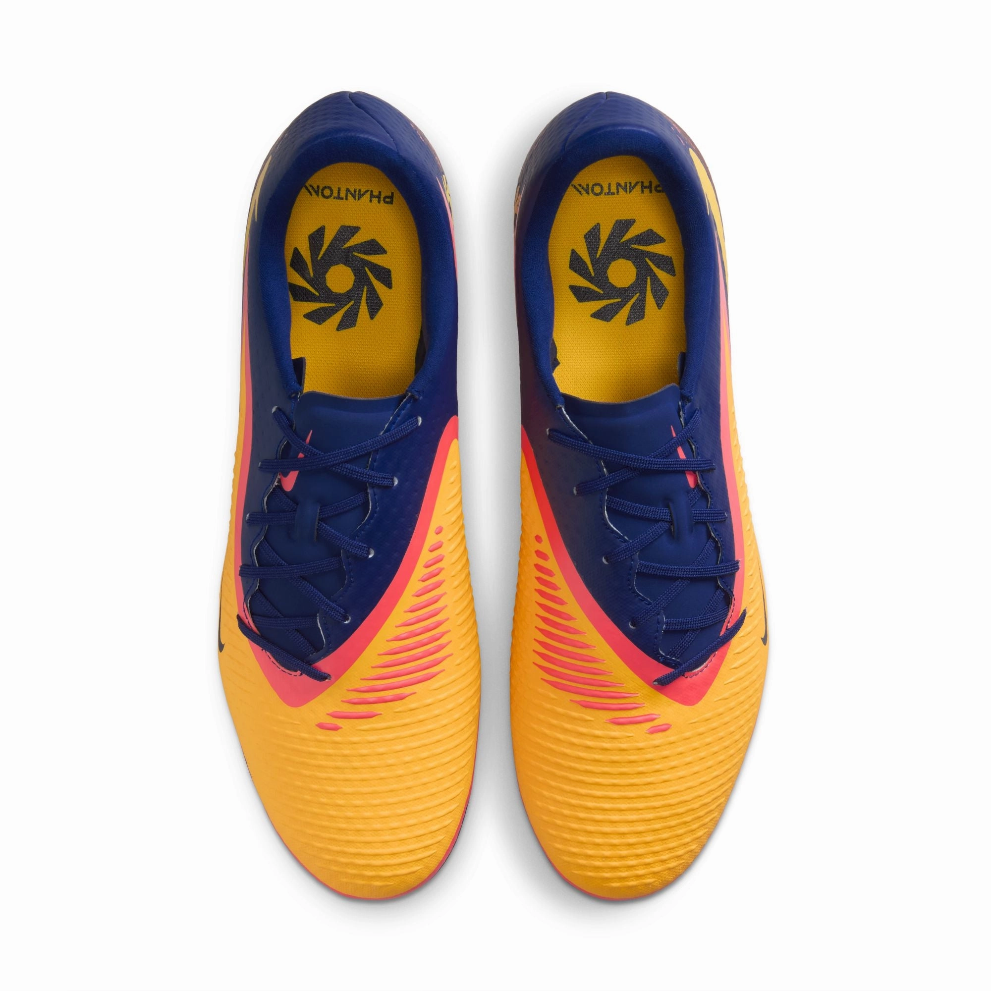 Scoring Chance Outsole Grip Nike Phantom 6 360 Academy EH FG Firm Ground Soccer Cleats - Laser Orange/ Lemon Venom/ Blue Void