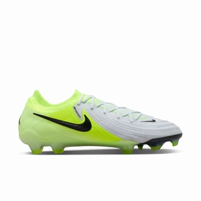 Nike Phantom GX II Pro FG Firm Ground Soccer Shoes - Metallic Volt/ Black Volt Ankle Stability sprint speed
