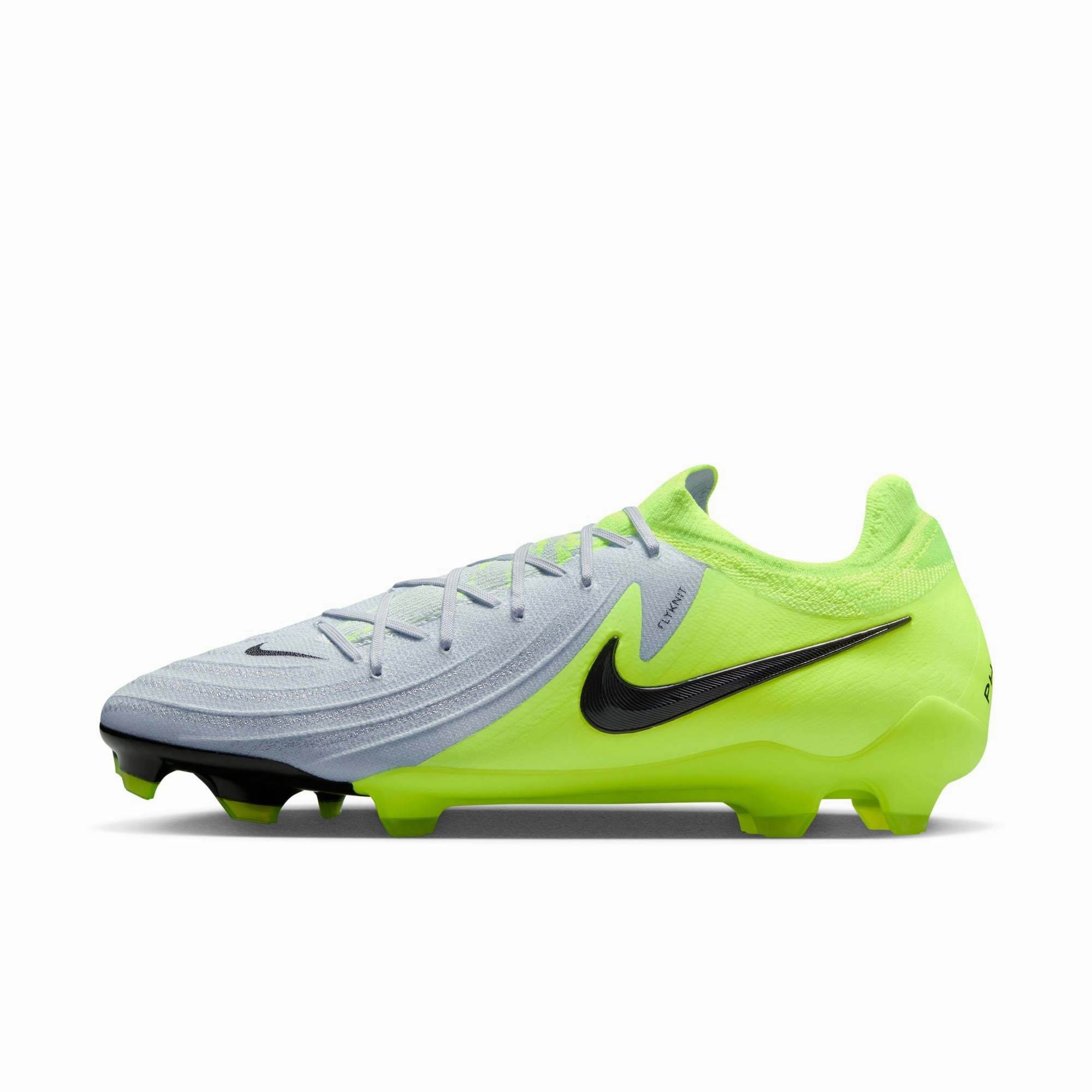 Precision fit Cool Down Nike Phantom GX II Pro FG Firm Ground Soccer Shoes - Metallic Volt/ Black Volt