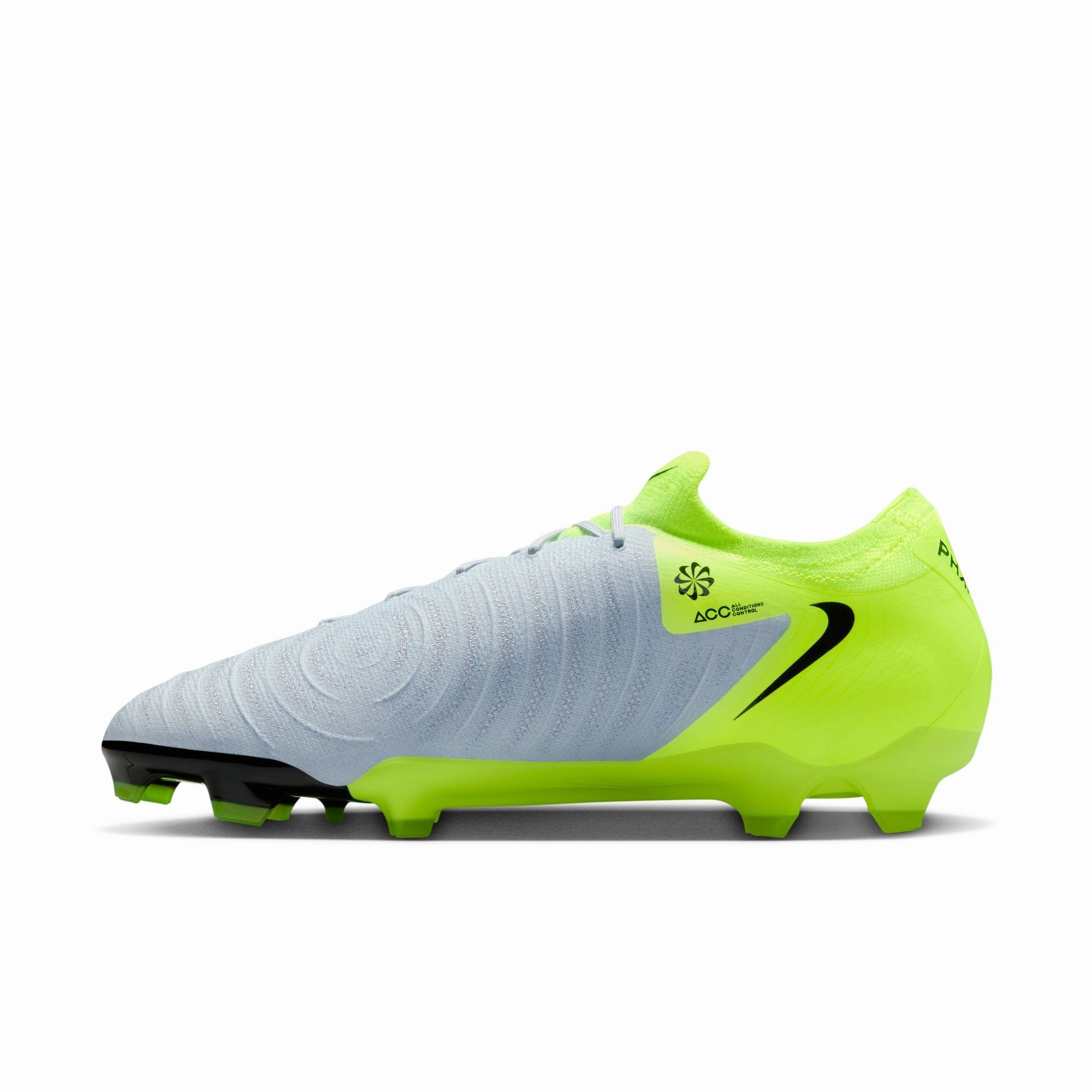 Club Match Game Pressure Nike Phantom GX II Pro FG Firm Ground Soccer Shoes - Metallic Volt/ Black Volt