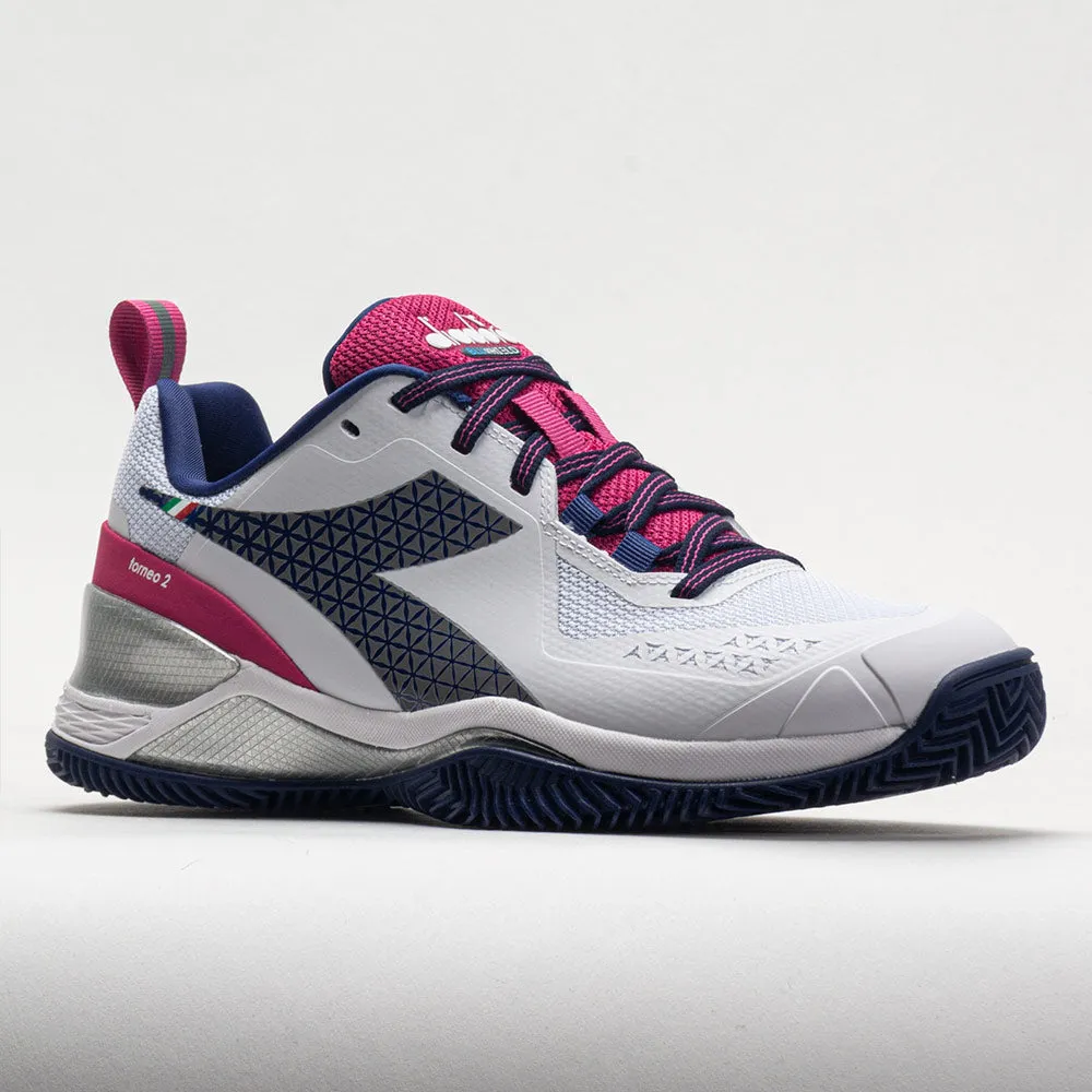 fitness - challenge Rough Diadora Blushield Torneo 2 Clay Women's  White/Blueprint/Pink Yarrow