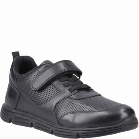 Hush Puppies Alfie Bungee Junior School Shoes Galaxy Hike