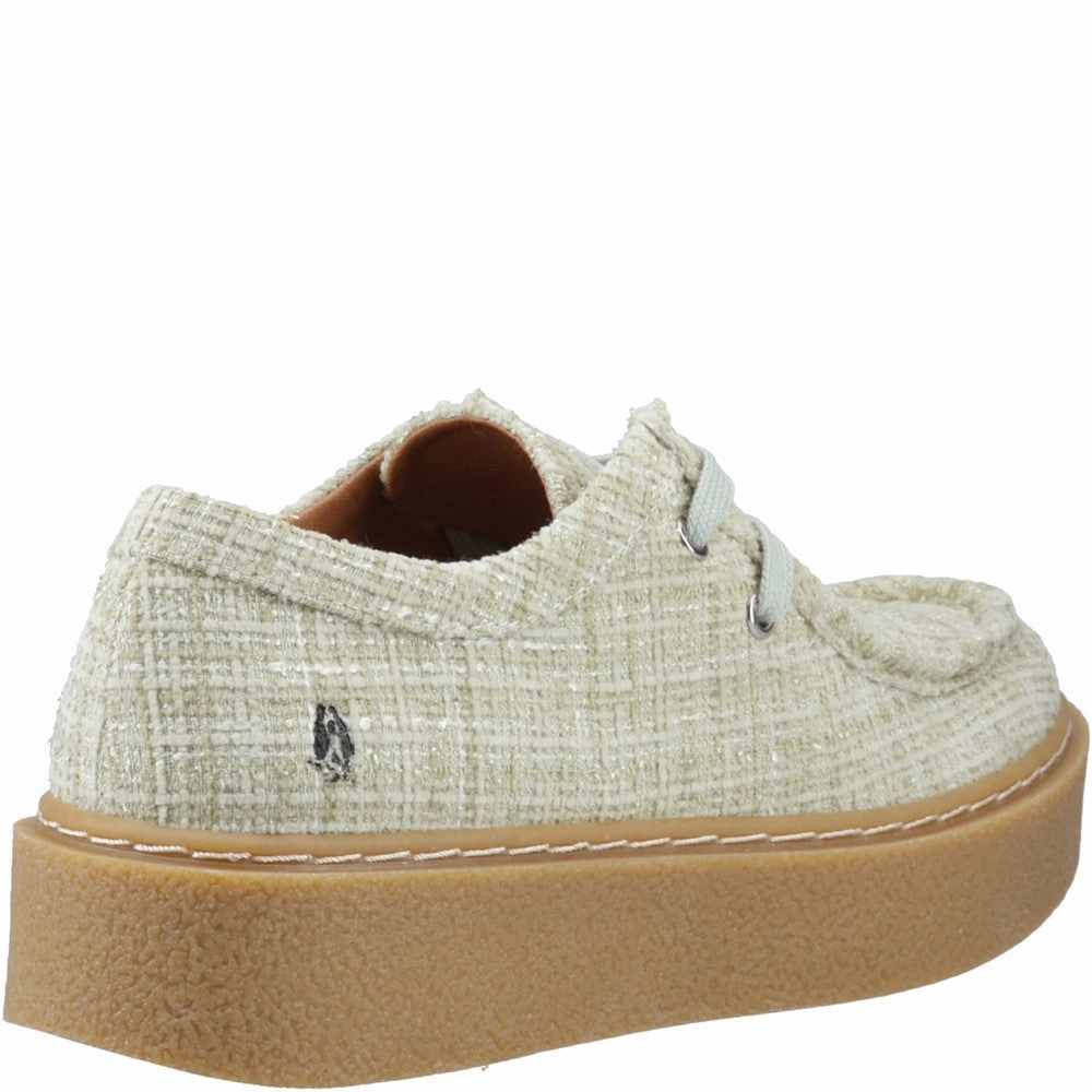 City Adventure PU Sole Hush Puppies Bridie Textile Mocc Toe
