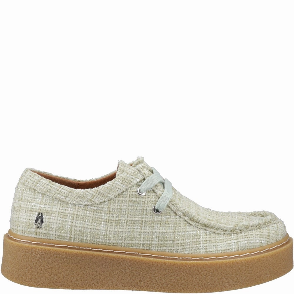 Hush Puppies Bridie Textile Mocc Toe Canvas Material