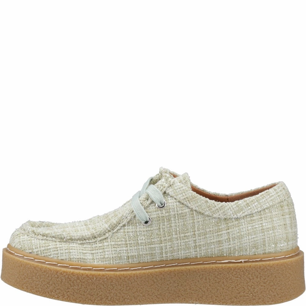 Strong Pace Hush Puppies Bridie Textile Mocc Toe