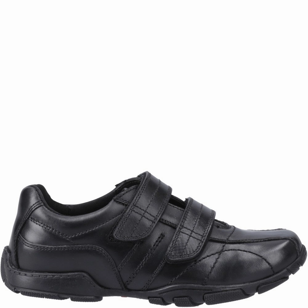 Hush Puppies Vance Touch Fastening Junior School Shoes Street Wear Buckle Detail