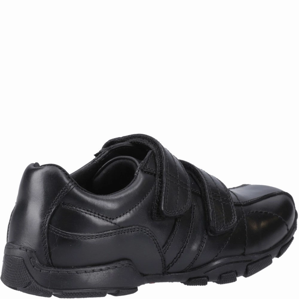 Durable Build Hush Puppies Vance Touch Fastening Junior School Shoes