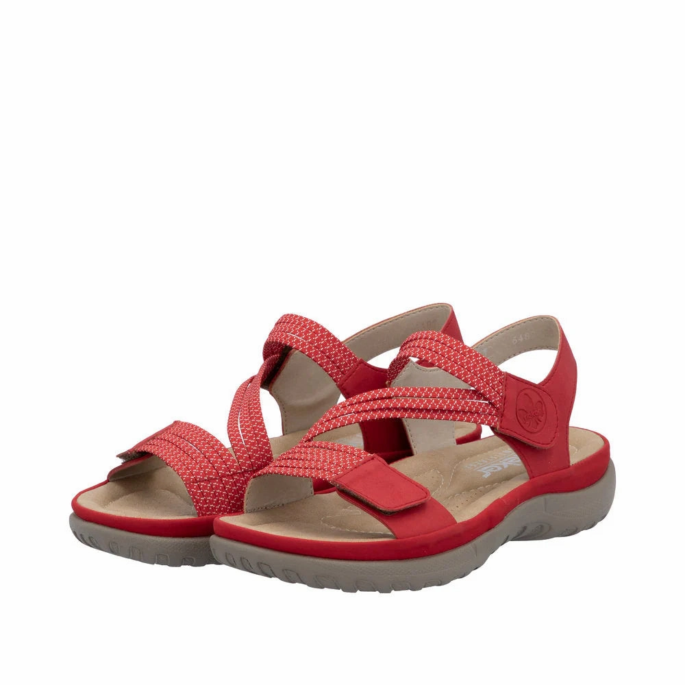 Soft Sole Playful Step 64870-33 Velcro Z-Strap Red