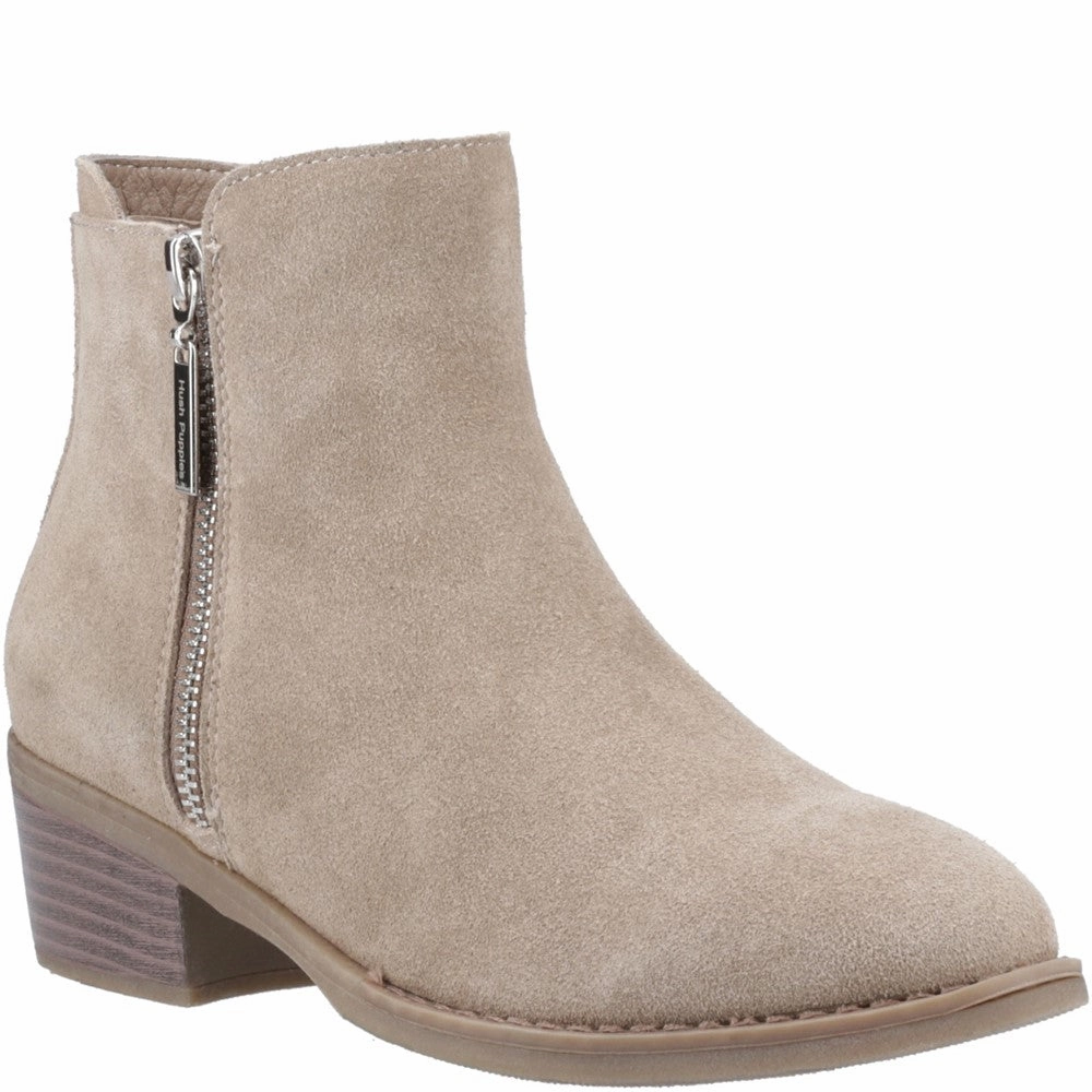 Hush Puppies Ingrid Zip Boot Neutral Gear