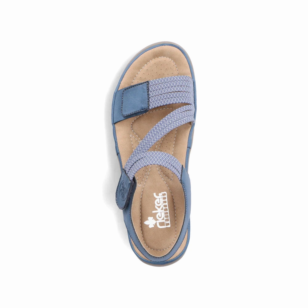 64870-14 Velcro Z-Strap Blue Breathable Sole Sun Safe