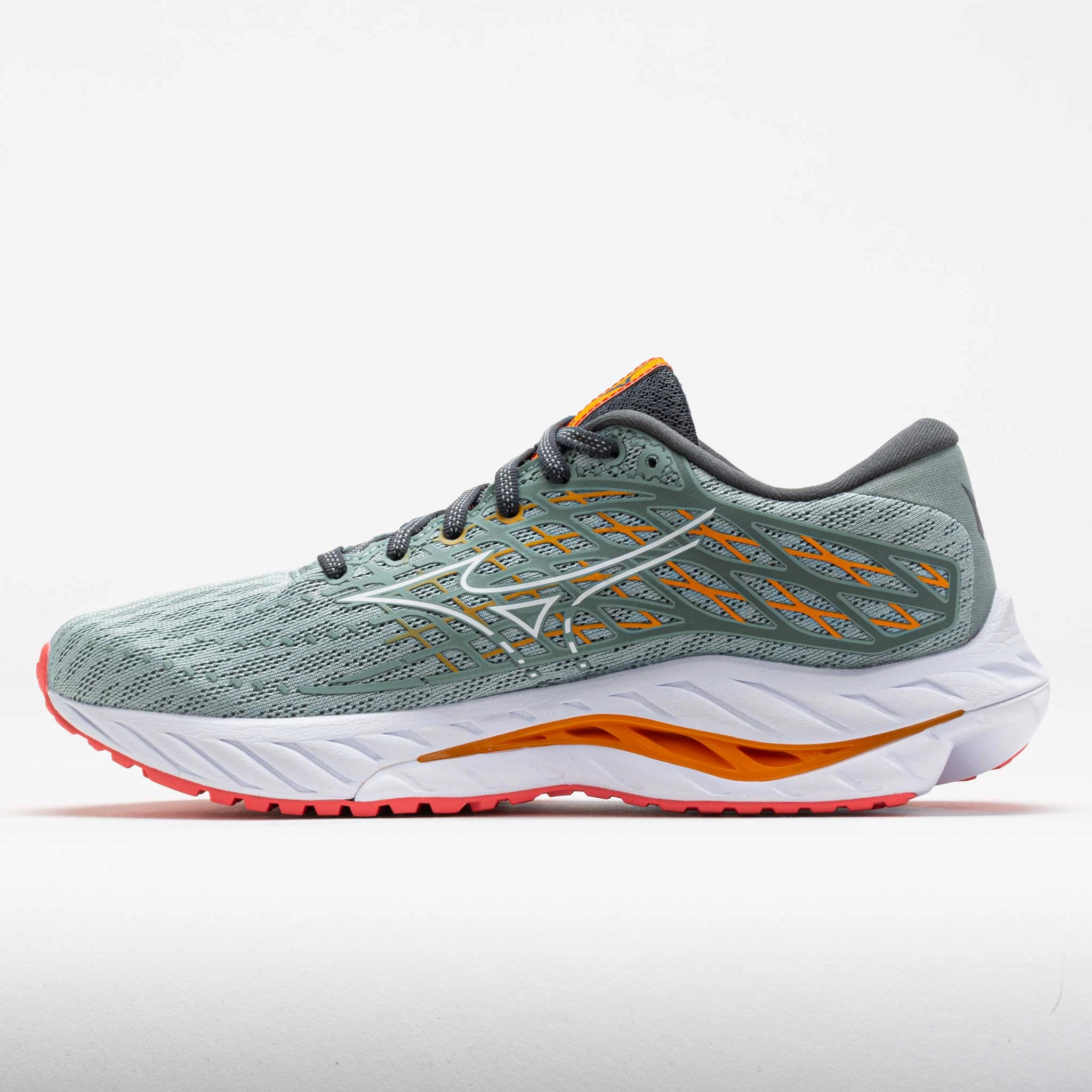 color - purple Mizuno Wave Inspire 20 Women's  Grey Mist/White
