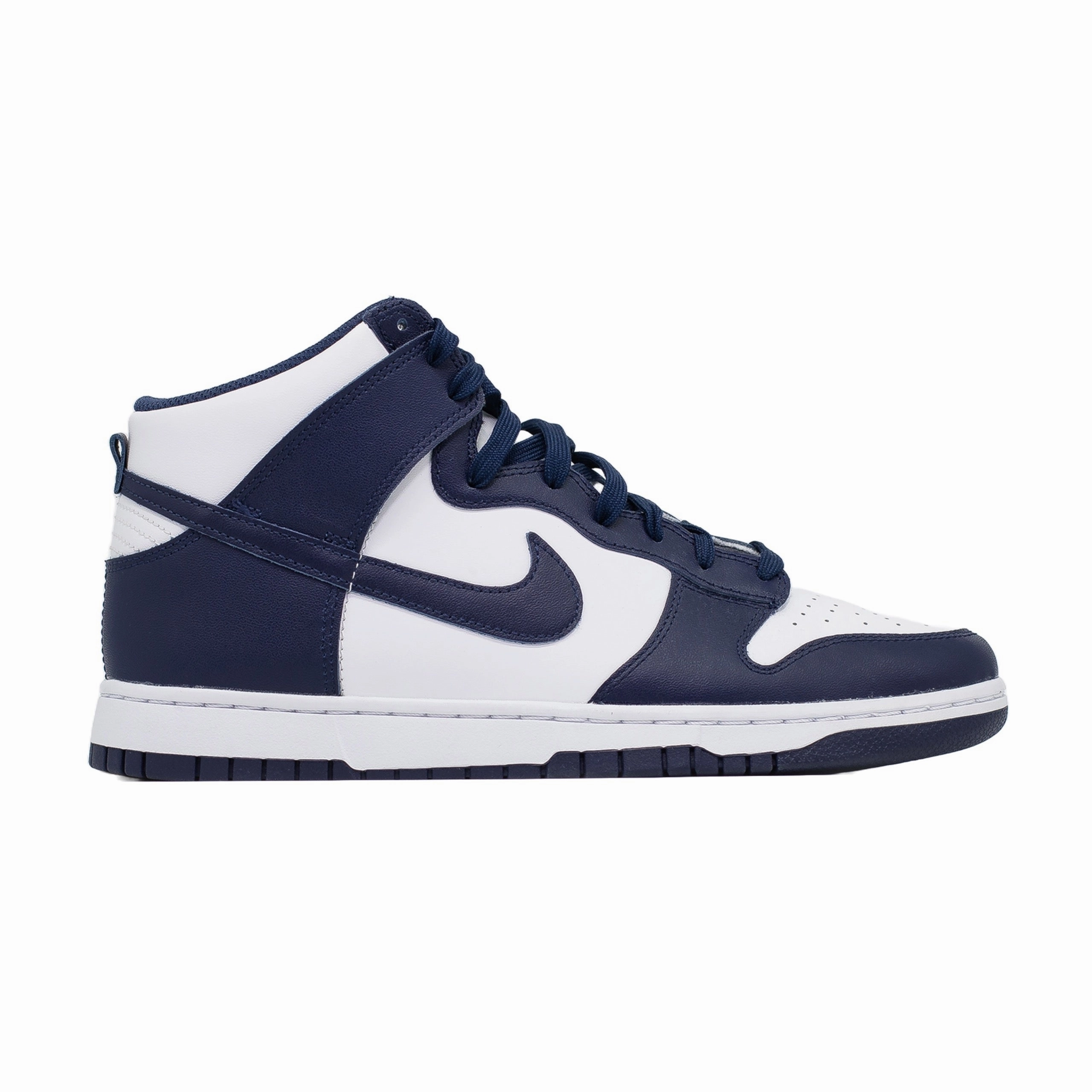 Low Profile Cushioning long lasting durability Nike Dunk High, Midnight Navy