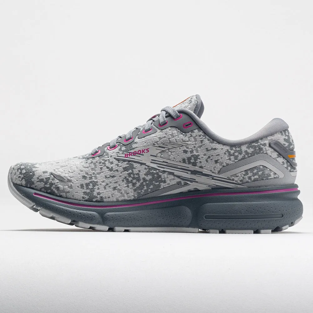 Brooks Ghost 15 Women's  White/Oyster/Oriole wide - width options shoes running with ankle braces