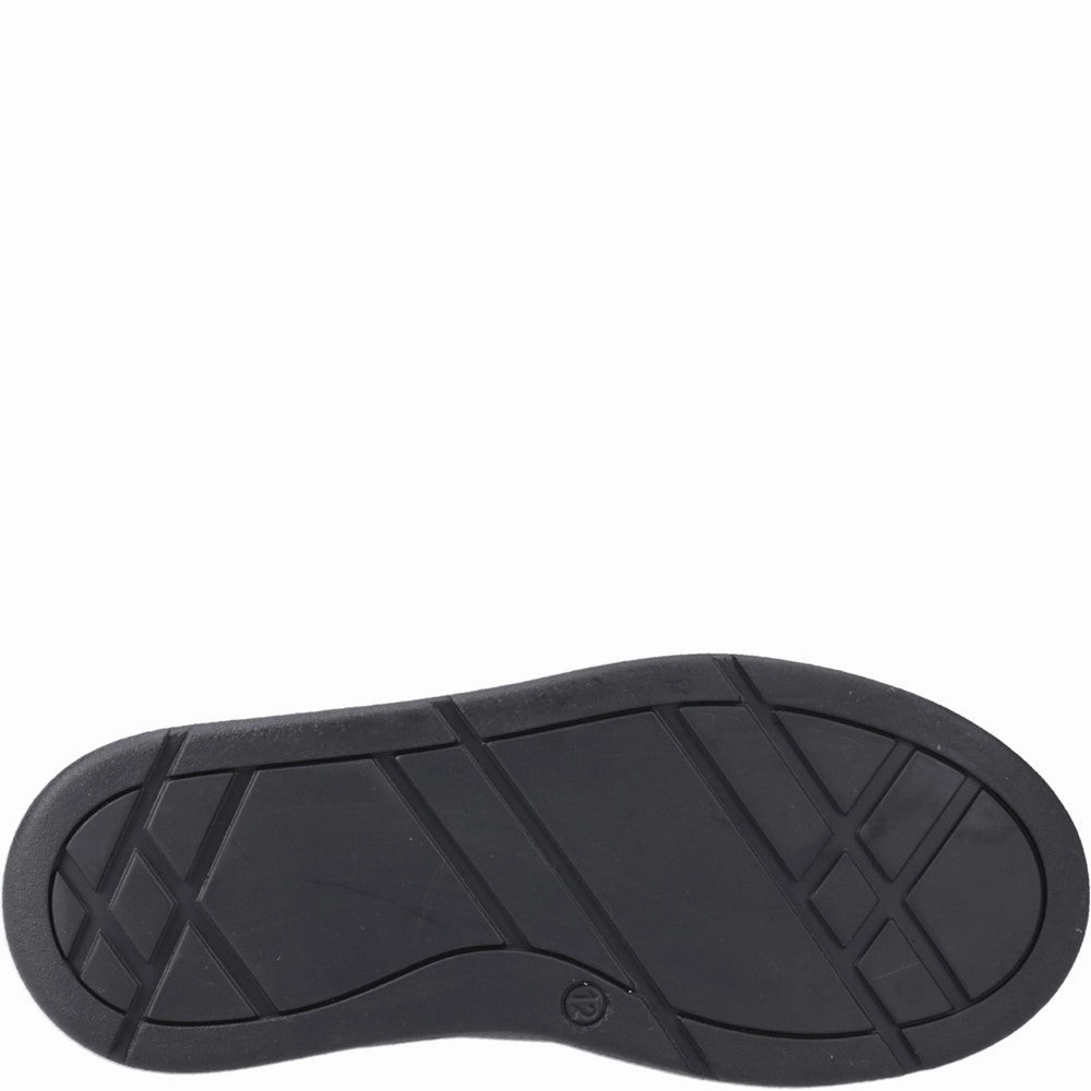 Hush Puppies Ronan Mocc Toe Junior School Shoes Derby Style Outdoor Friendly