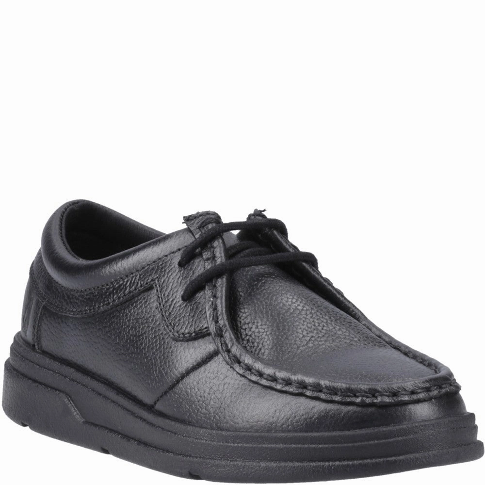 Strike Hike Hush Puppies Ronan Mocc Toe Junior School Shoes