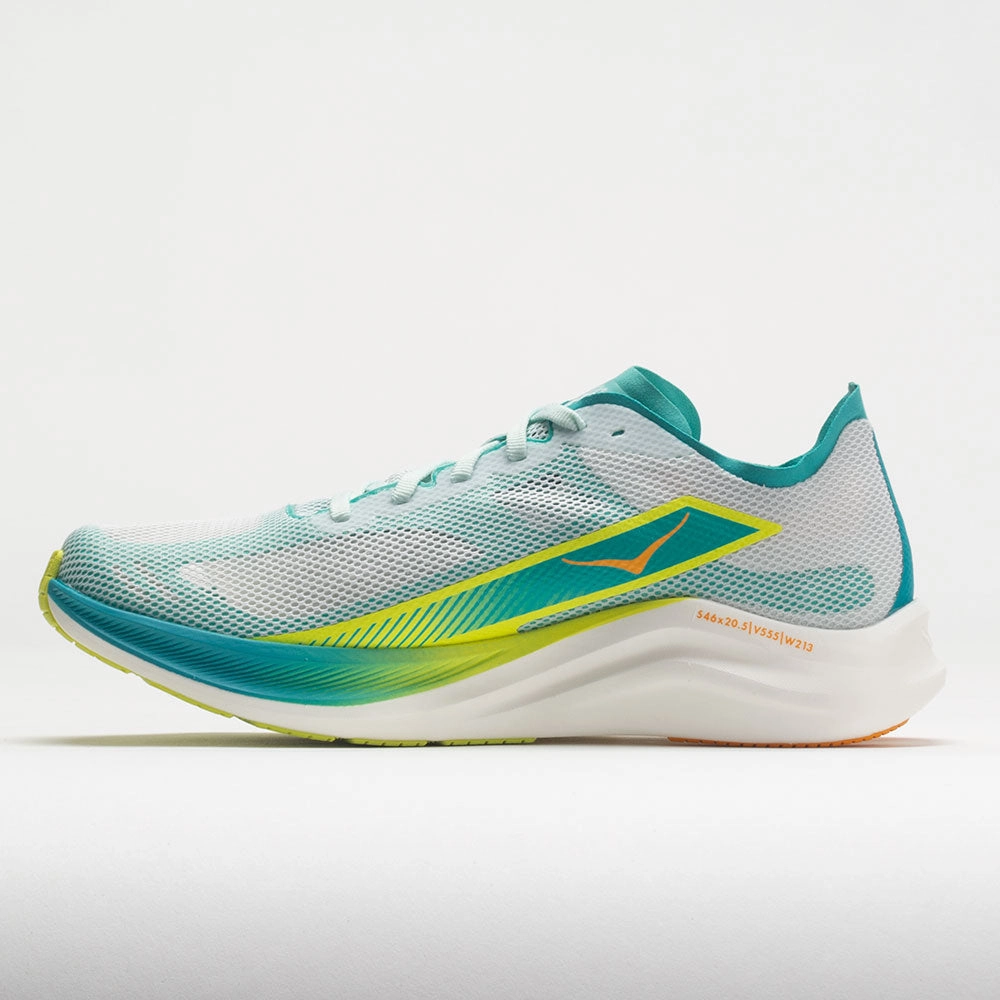 padded collar running shoes running in a frozen waterfall area shoes HOKA Cielo Road Unisex  White/Ceramic