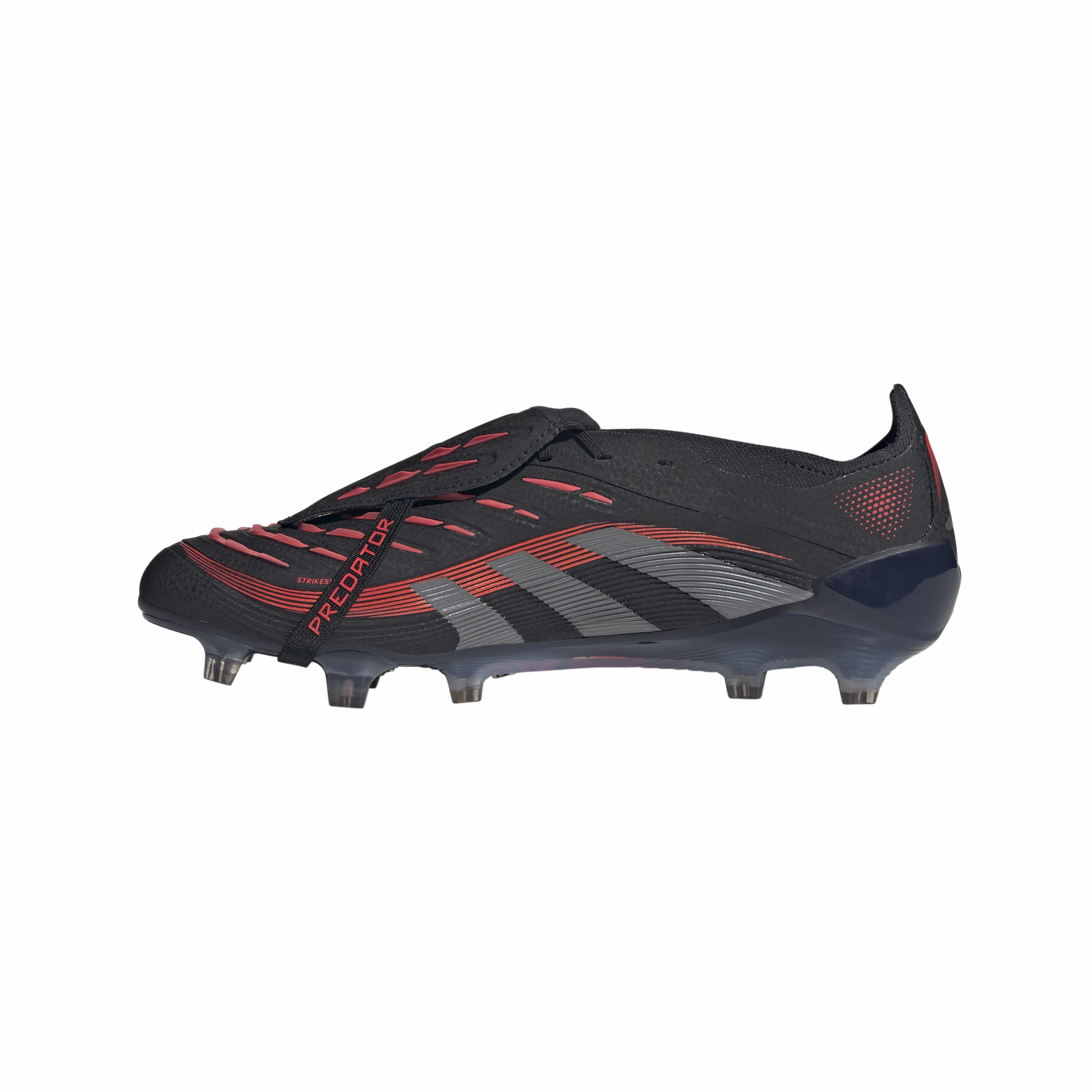 Kick Point Leg Control adidas Predator Elite FT FG Firm Ground Soccer Cleat - Core black/Grey four/Lucid red