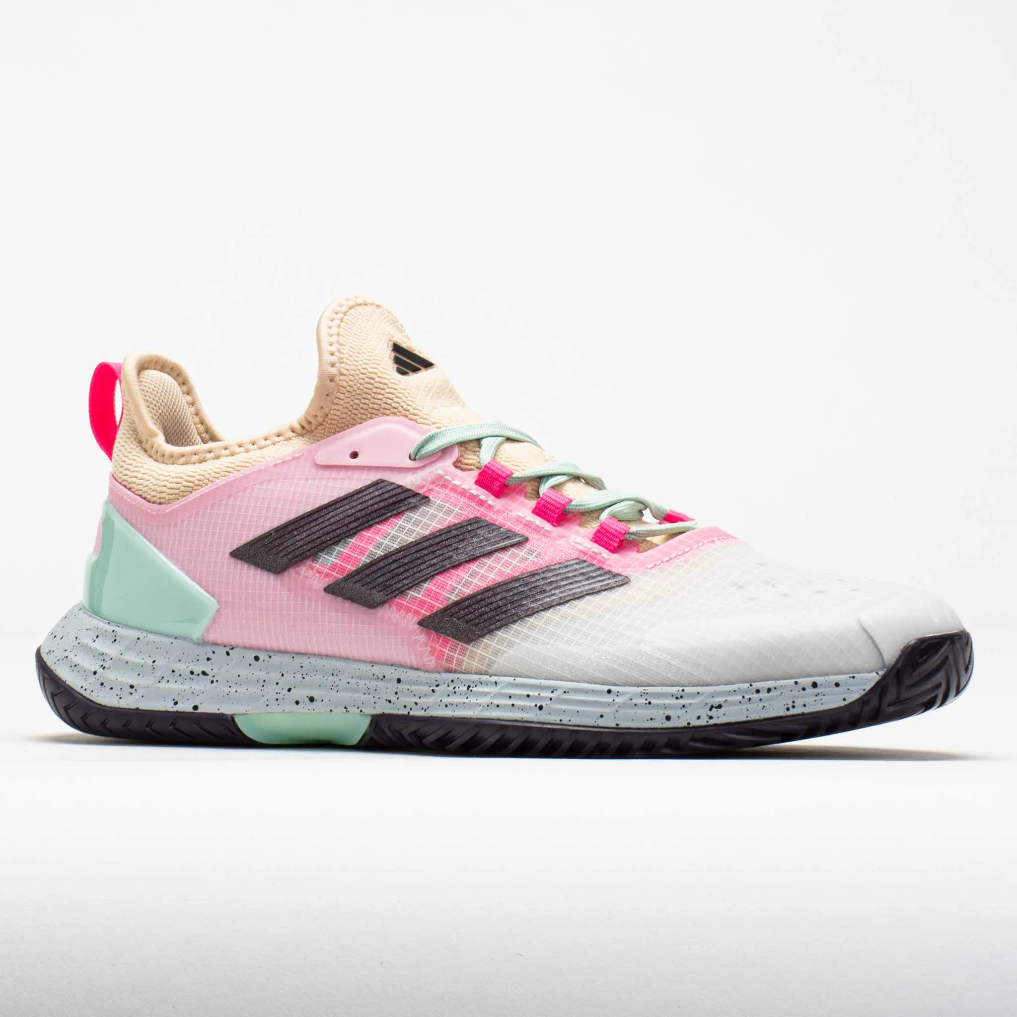 traction - control - technology shoes adidas adizero Ubersonic 4.1 Men's  White/Aurora Met/Semi Flash Aqua
