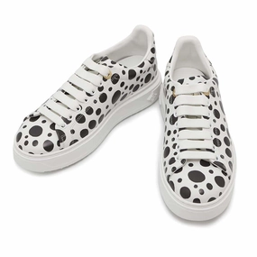 Heat dissipation RubberOutsole LOUIS VUITTON Yayoi Kusama Collaboration Time Out Sneakers White/Black1AB9V5 Leather