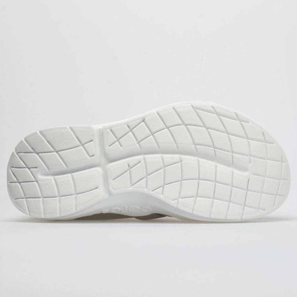 OOFOS OOmg Low Women's  White/Gray sole loop - closure