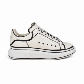 Alexander McQueen 'Outline' Sneakers - Men's 40 Elevated Sole Flexi Fit