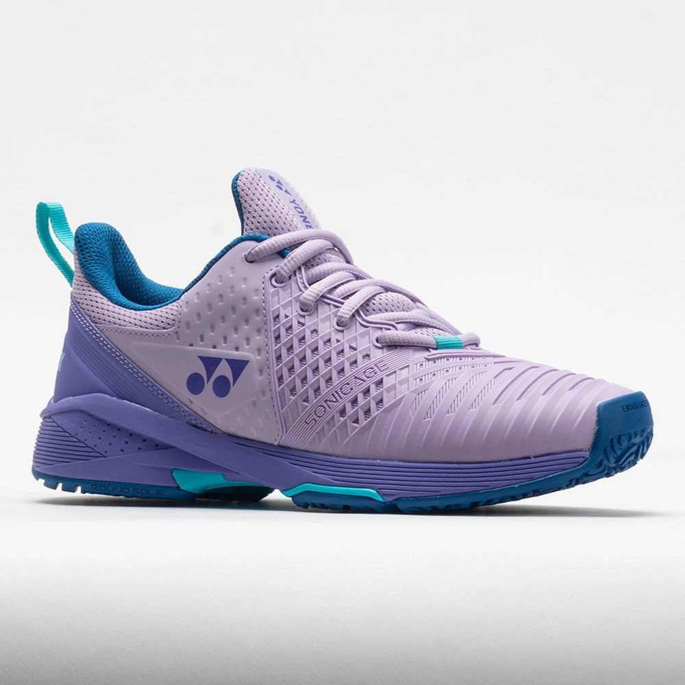 Yonex Power Cushion Sonicage 3 Clay Women's  Lilac narrow - toe shoes Gel Cushioning