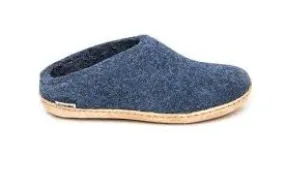 Open Heel/Slip On Denim (Leather) Effortless Foot Slip