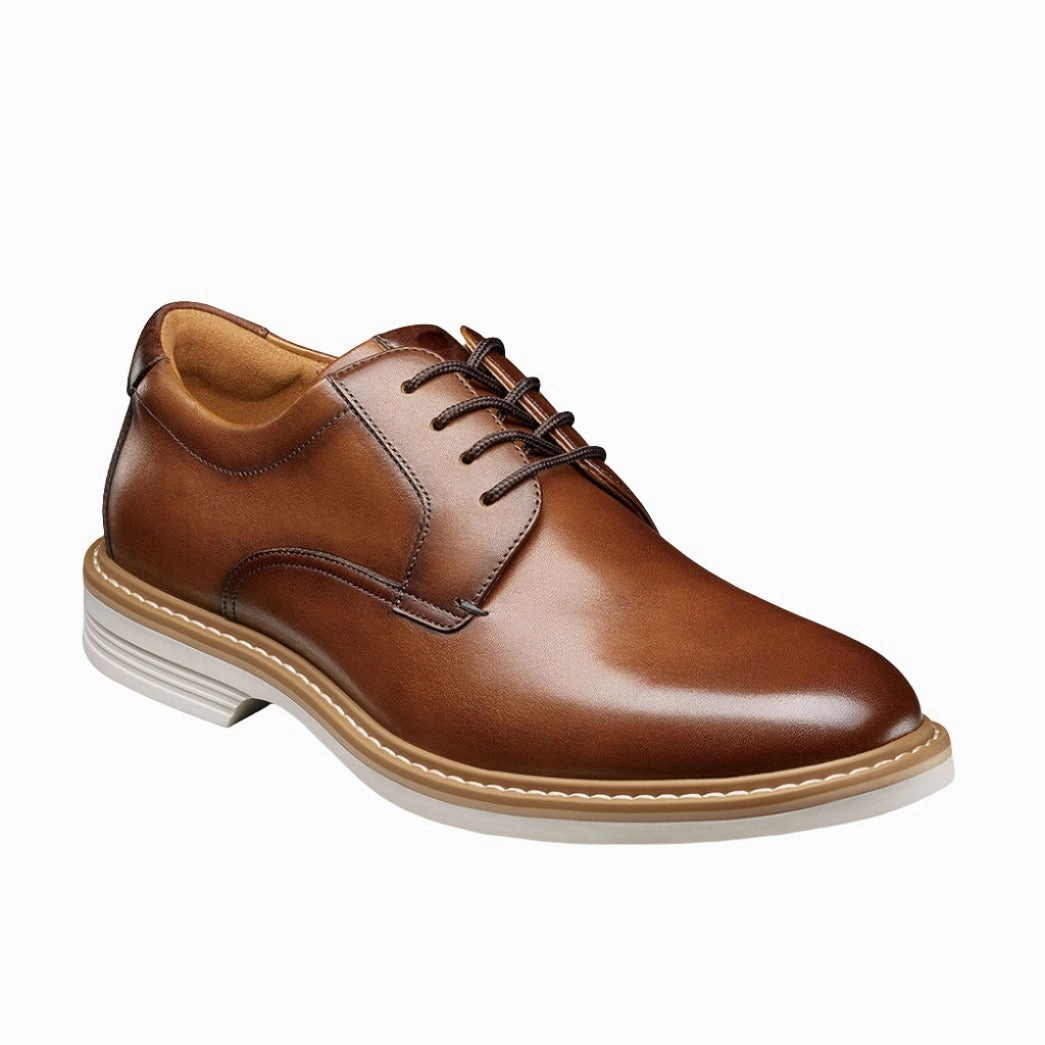 Norwalk Plain Toe Oxford Cognac Walkable Fit