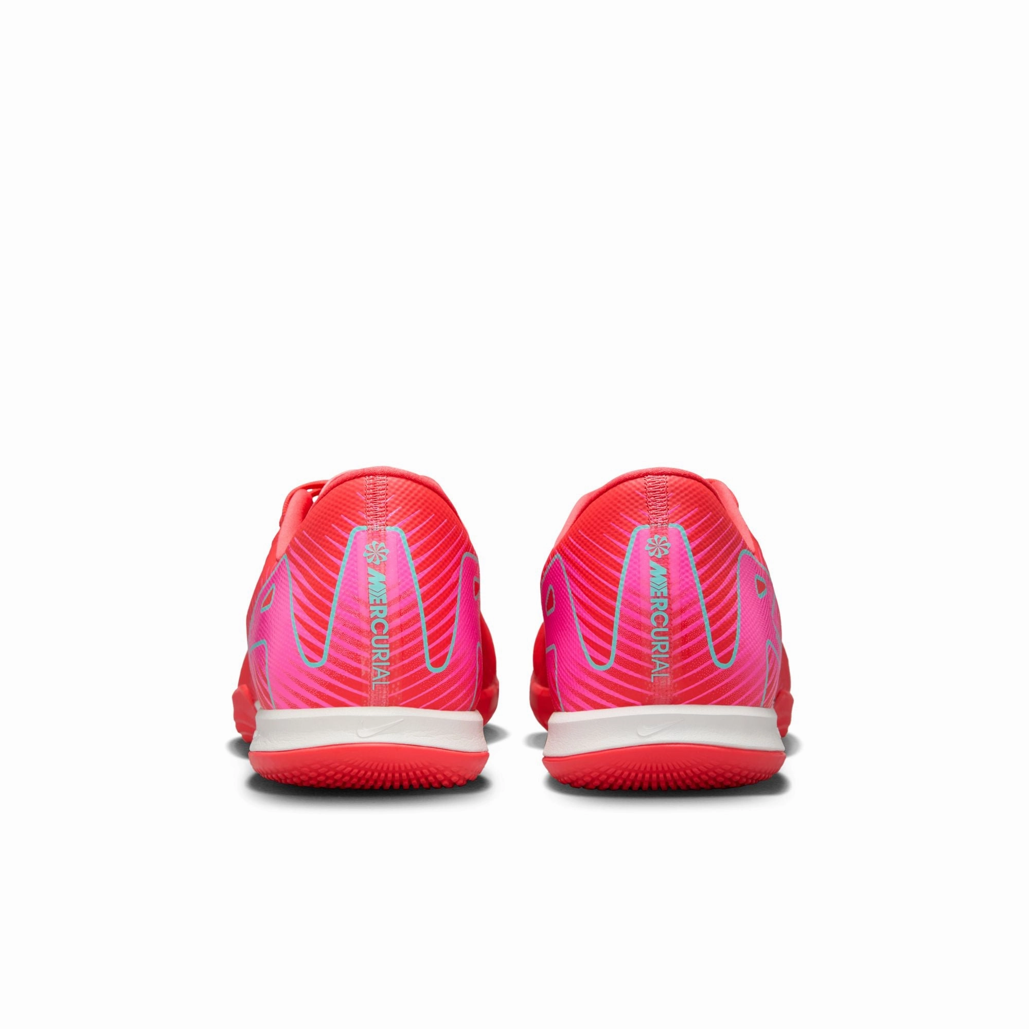 straight - last shoes running shoes for men in their 30s Nike Zoom Mercurial Vapor 16 Academy IC Indoor Soccer Shoes - Ember Glow/ Aurora Green