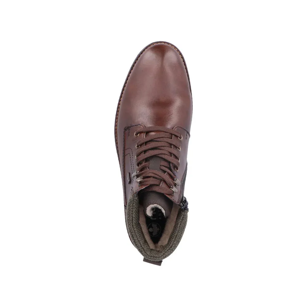 F4544-25 Dark Brown Lace/Side Zip RTex Stylish Look