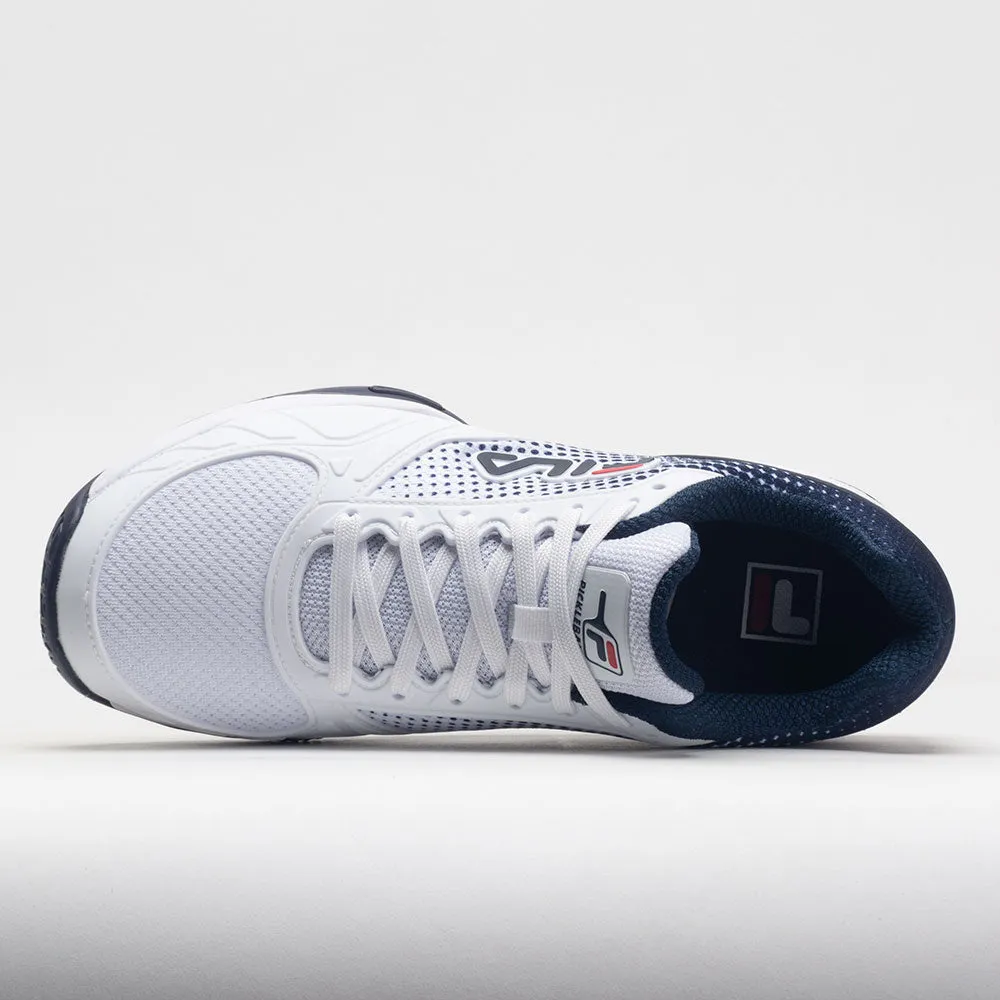 endurance training running shoes Fila Volley Zone Men's  White/FILA Navy/FILA Red