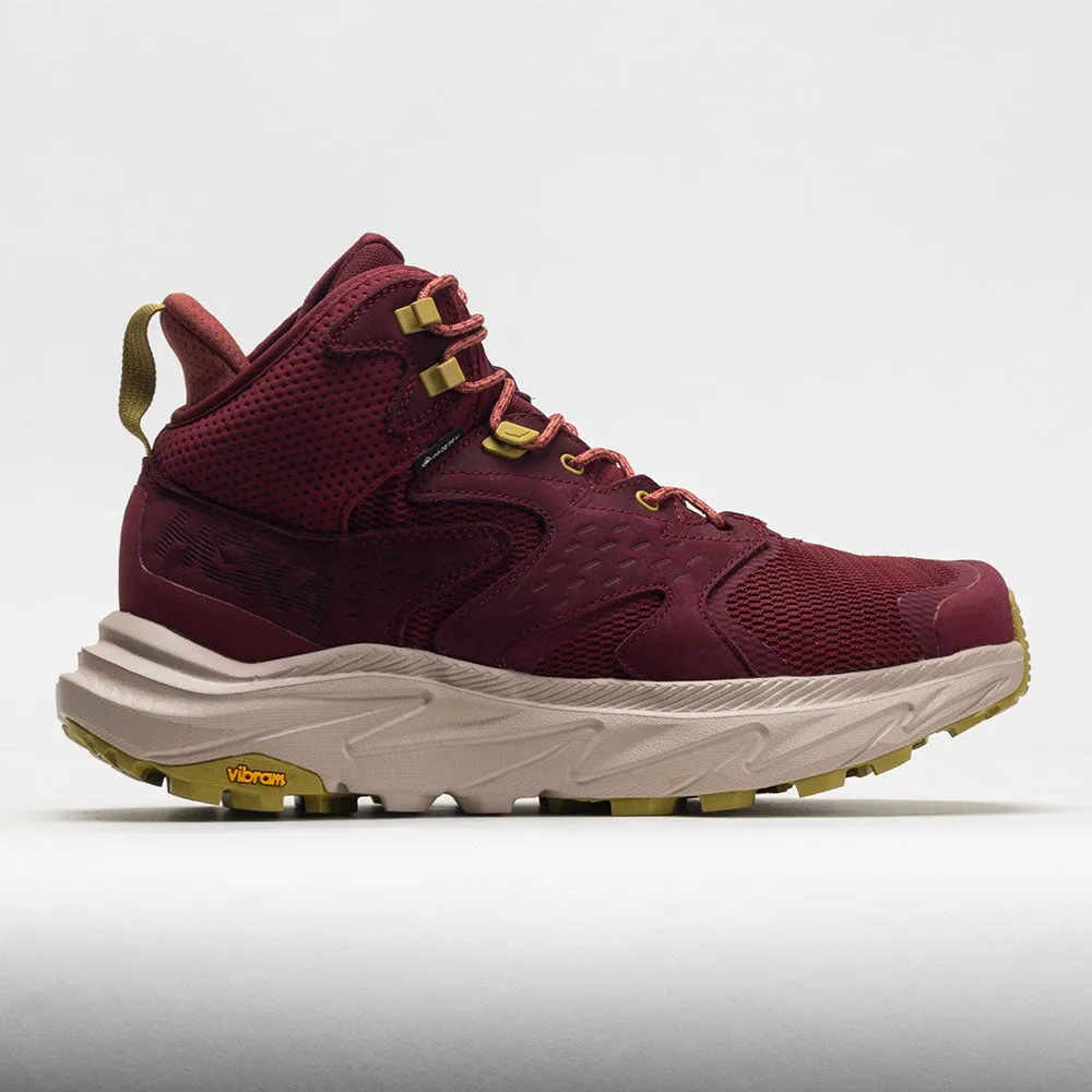 HOKA Anacapa 2 Mid GTX Men's  Cabernet/Oxford Tan Excellent traction traction - enhanced shoe features