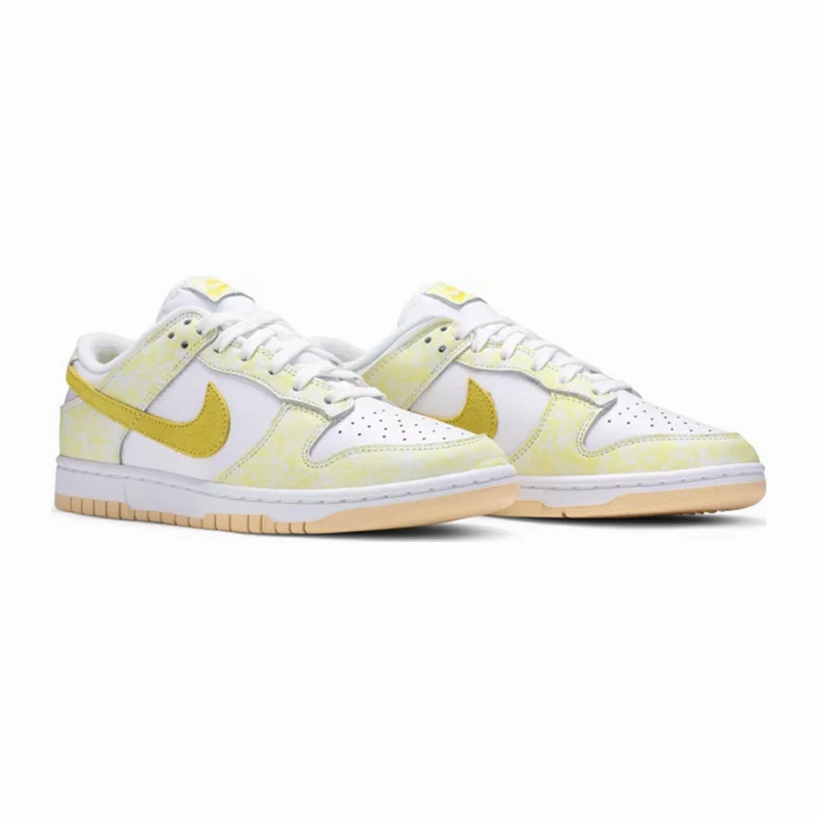 Women's Nike Dunk Low, OG Yellow Strike Compression resistant Heel Counter Structure