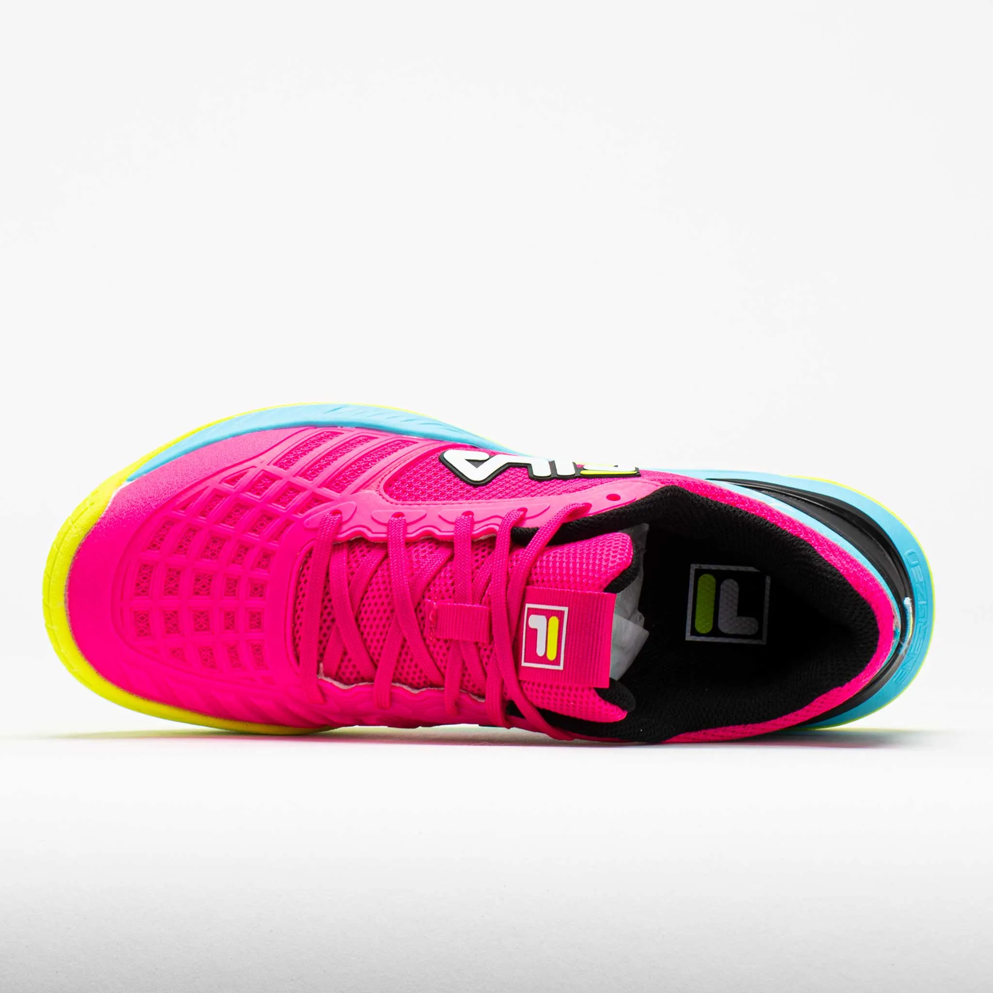 Fila Axilus 3 Energized Women's  Pink Glo/Bluefish/Safety Yellow winter running footwear