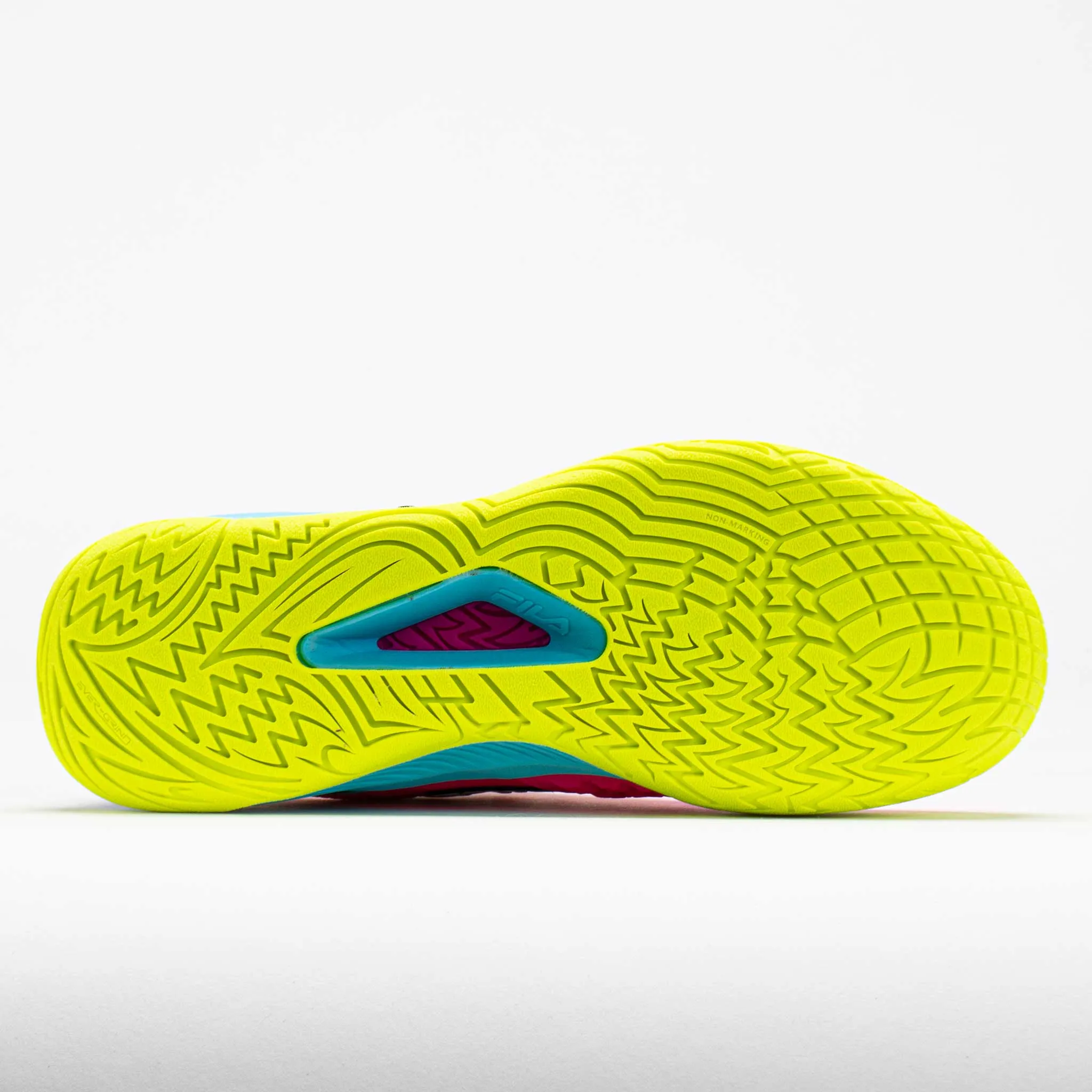 Fila Axilus 3 Energized Women's  Pink Glo/Bluefish/Safety Yellow for kids full - length running option