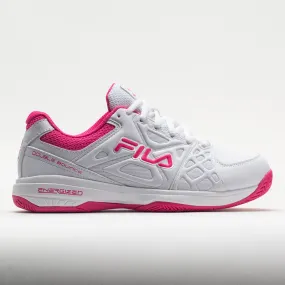 easy - to - store Fila Double Bounce 3 Women's  White/White/Pink Glo