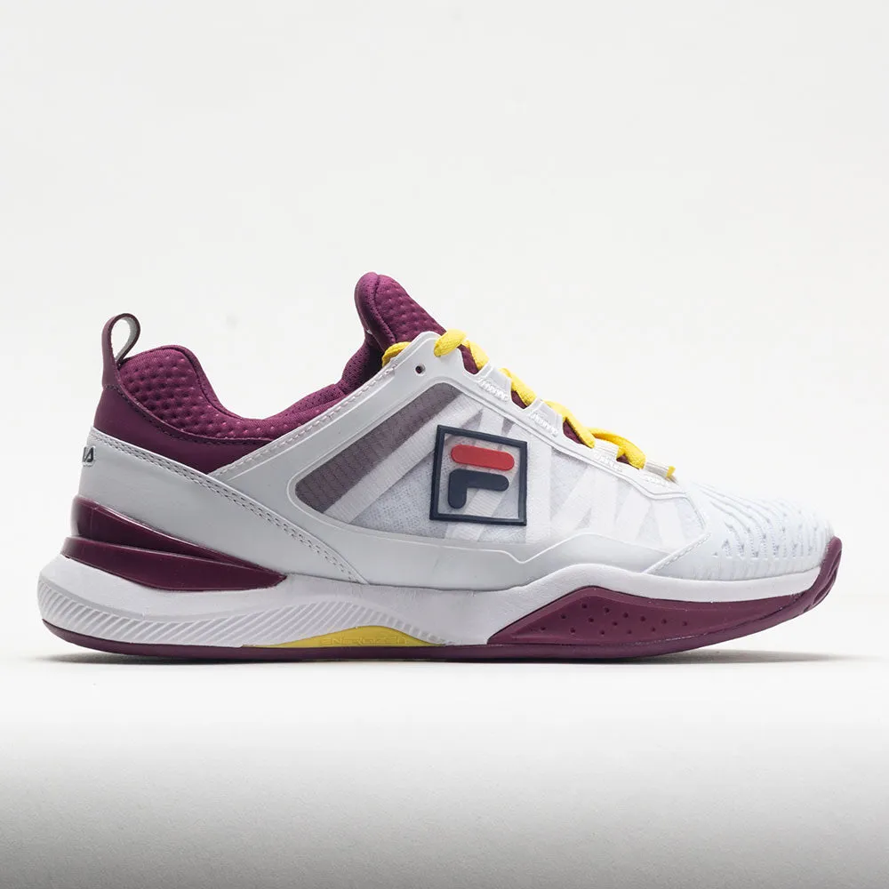 BlownRubberOutsole Award - winning Fila Speedserve Energized Women's  White/Magenta/Buttercup