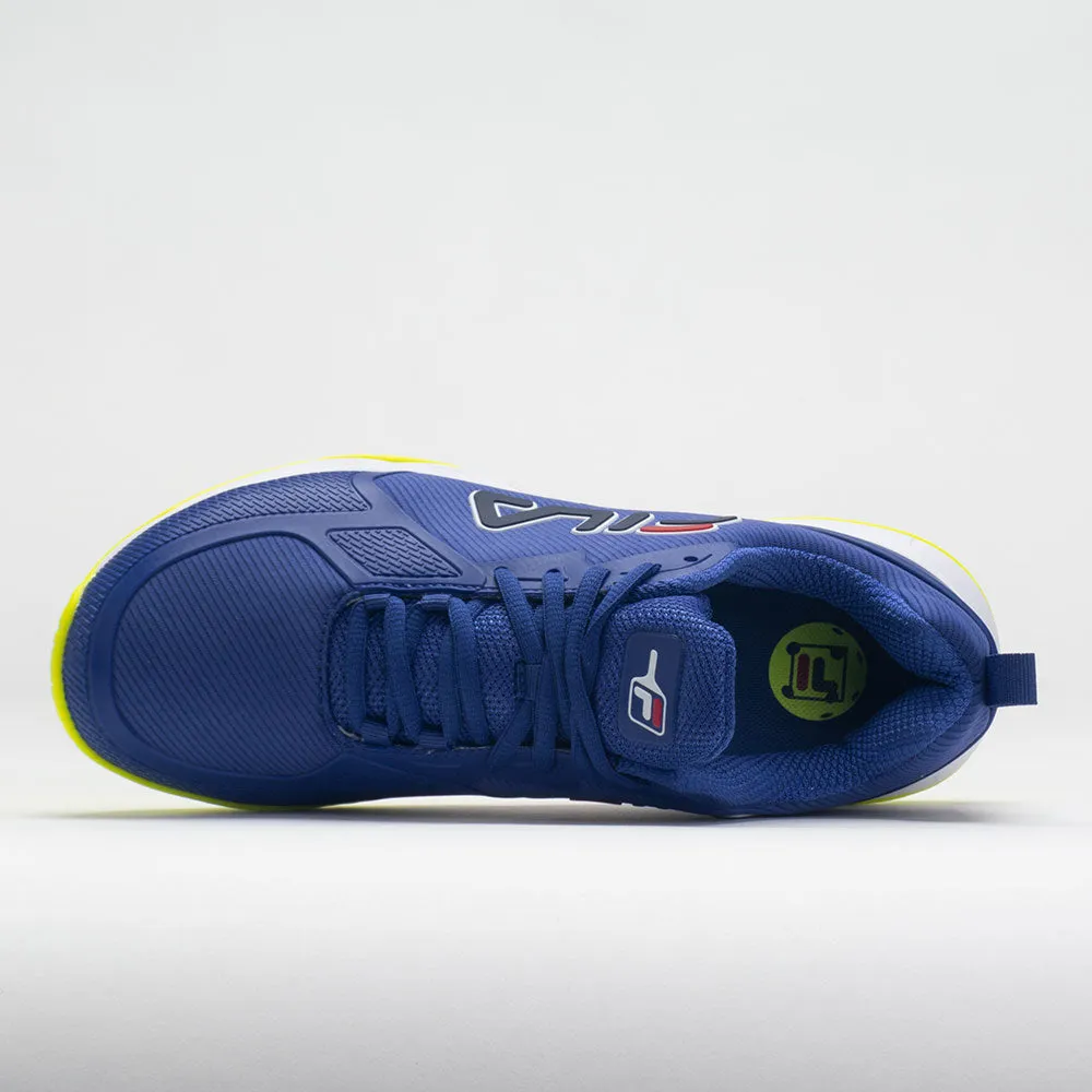 Fila Volley Burst Men's  Mazarine Blue/Safety Yellow/White toe - strap shoes