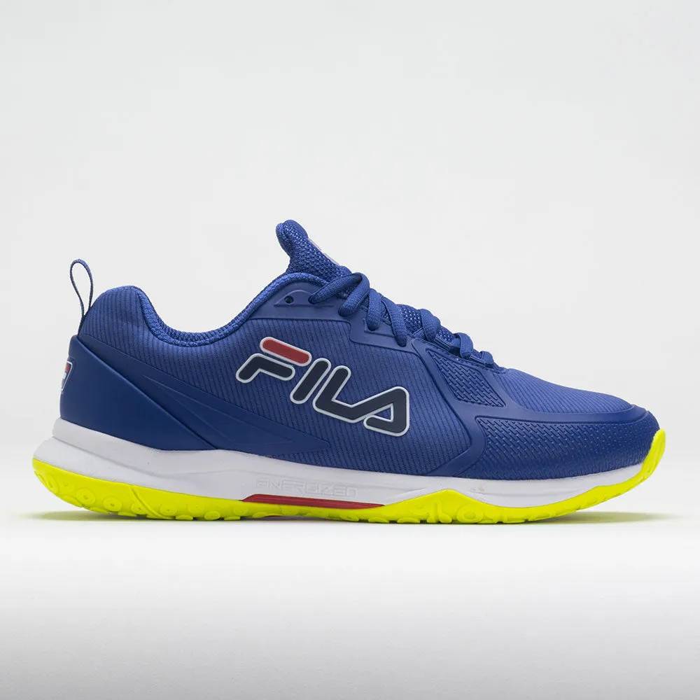 Fila Volley Burst Men's  Mazarine Blue/Safety Yellow/White sports competition running gear trailblazers
