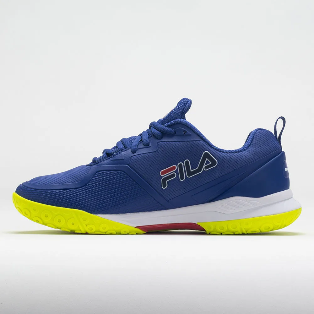 Fila Volley Burst Men's  Mazarine Blue/Safety Yellow/White morning running shoes