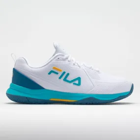 Fila Volley Burst Women's   White/Scuba Blue/Gold Fusion walker shoes City running
