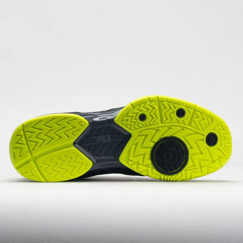 Fila Volley Zone Men's  Black/Castlerock/Safety Yellow Comfort Padding Around Ankle