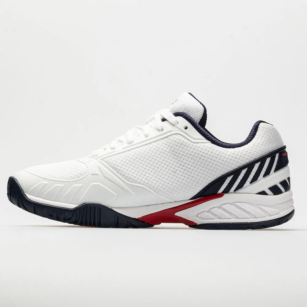 foggy - day running wear multi - colored running shoes Fila Volley Zone Men's  White/Navy/Red