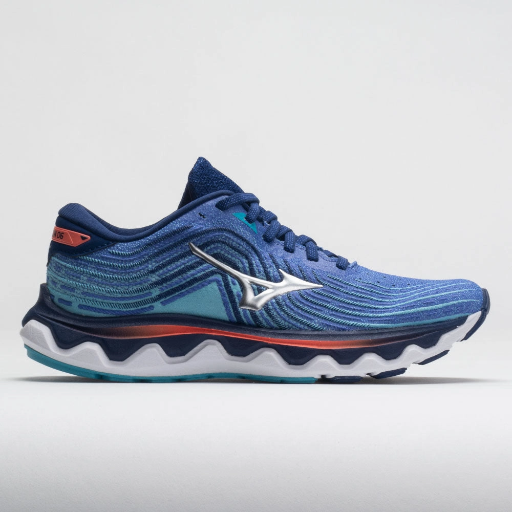 Stretchable classic shoe aesthetic Mizuno Wave Horizon 6 Women's  Dazzling Blue/Silver