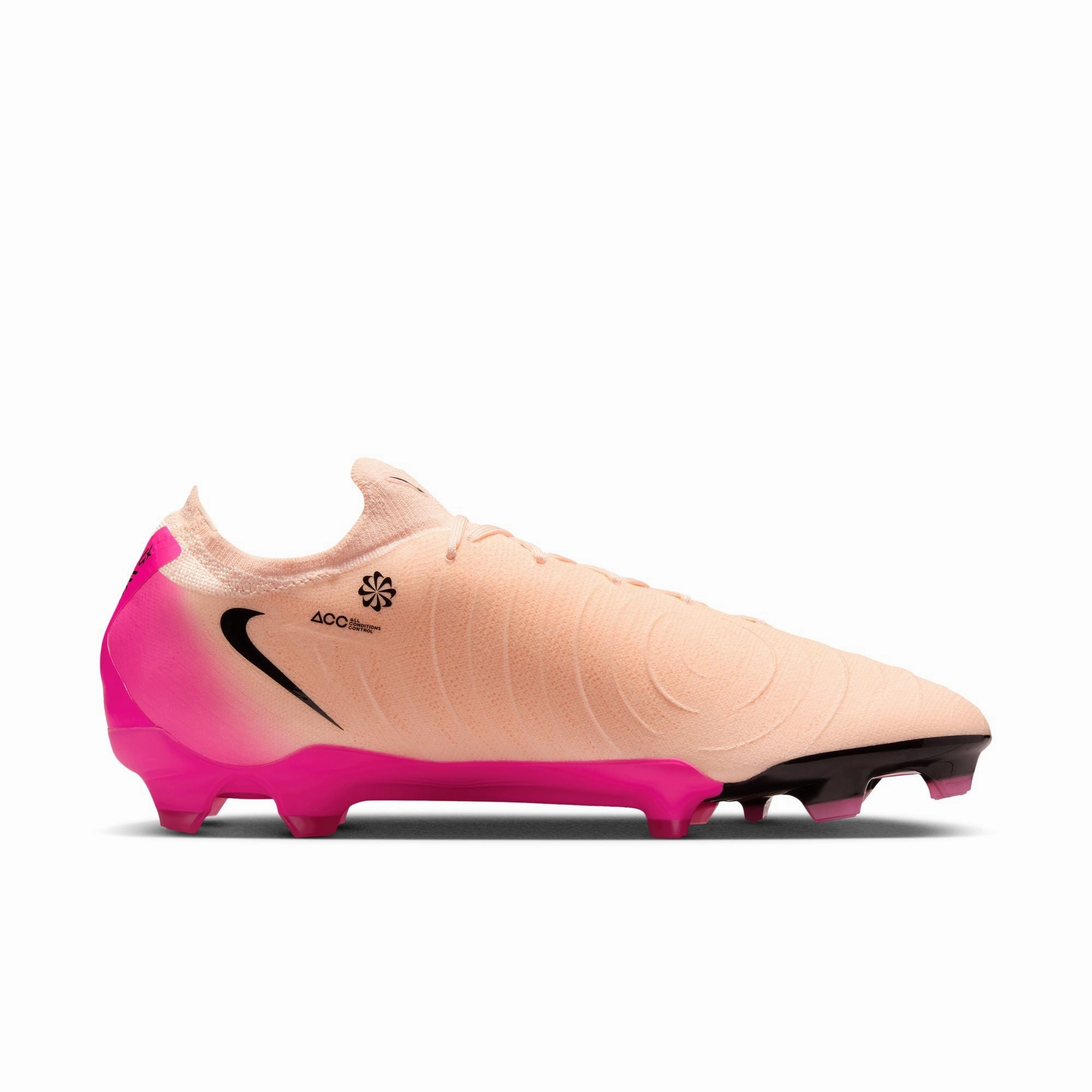 Full Speed Practice Control Nike Phantom GX II Pro FG Firm Ground Soccer Shoes - Chrimson Tint/ Black-Pink/ Blast