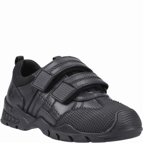 Hush Puppies Tristen Touch Fastening Junior School Shoes Footwear Style