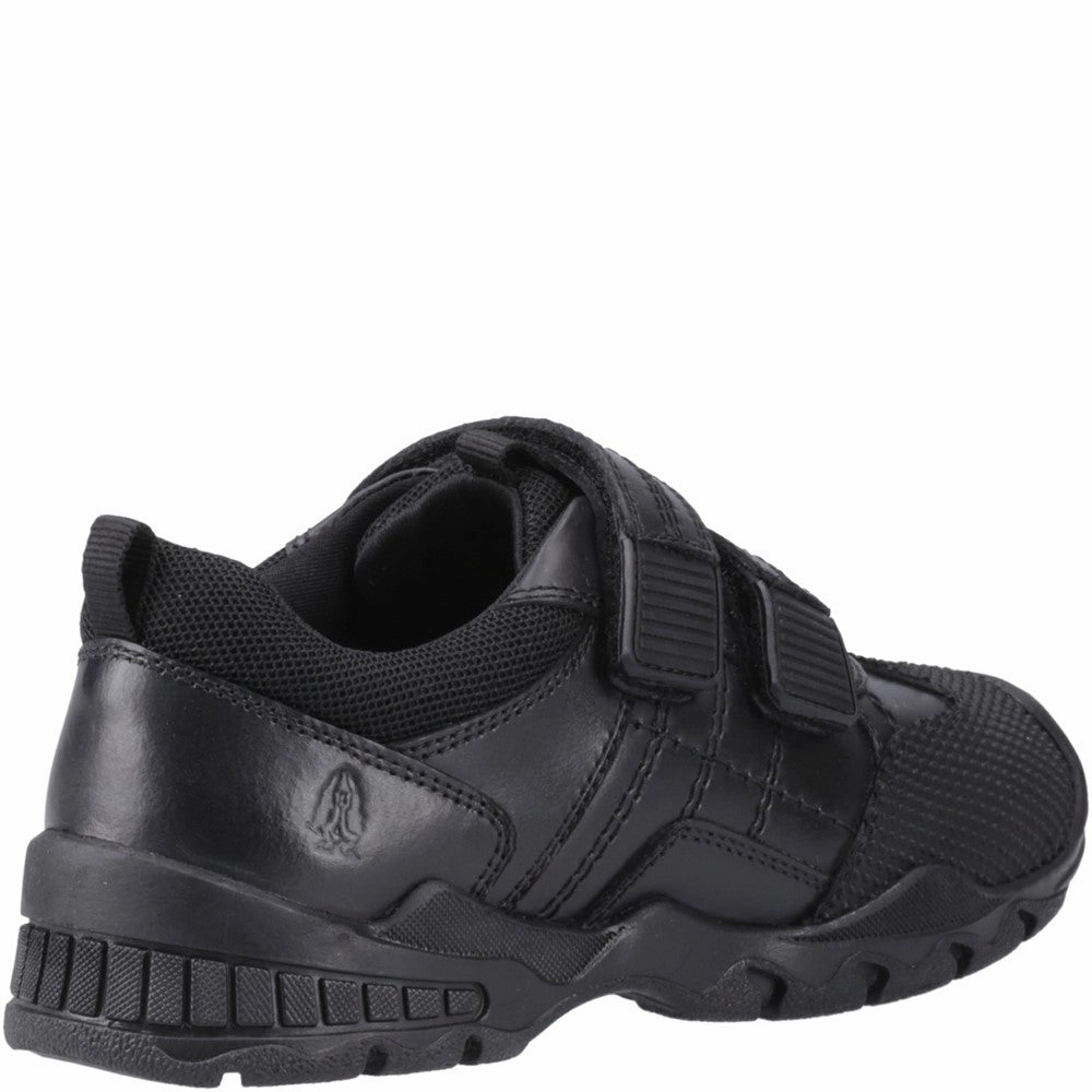 Hush Puppies Tristen Touch Fastening Junior School Shoes Break Step