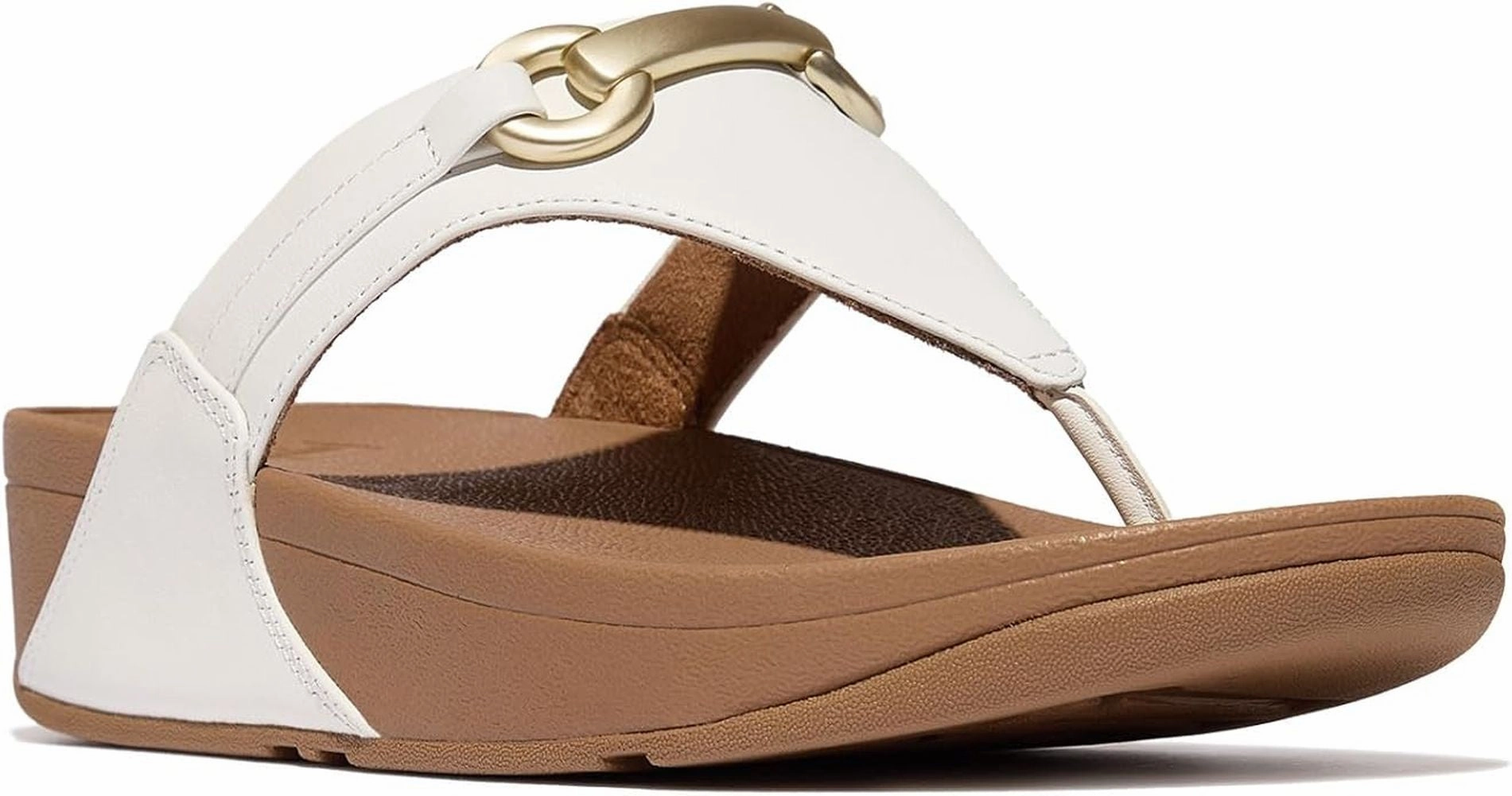 FitFlop Women's LULU Chunky-Snaffle Leather Toe-Post Sandals Car Ride
